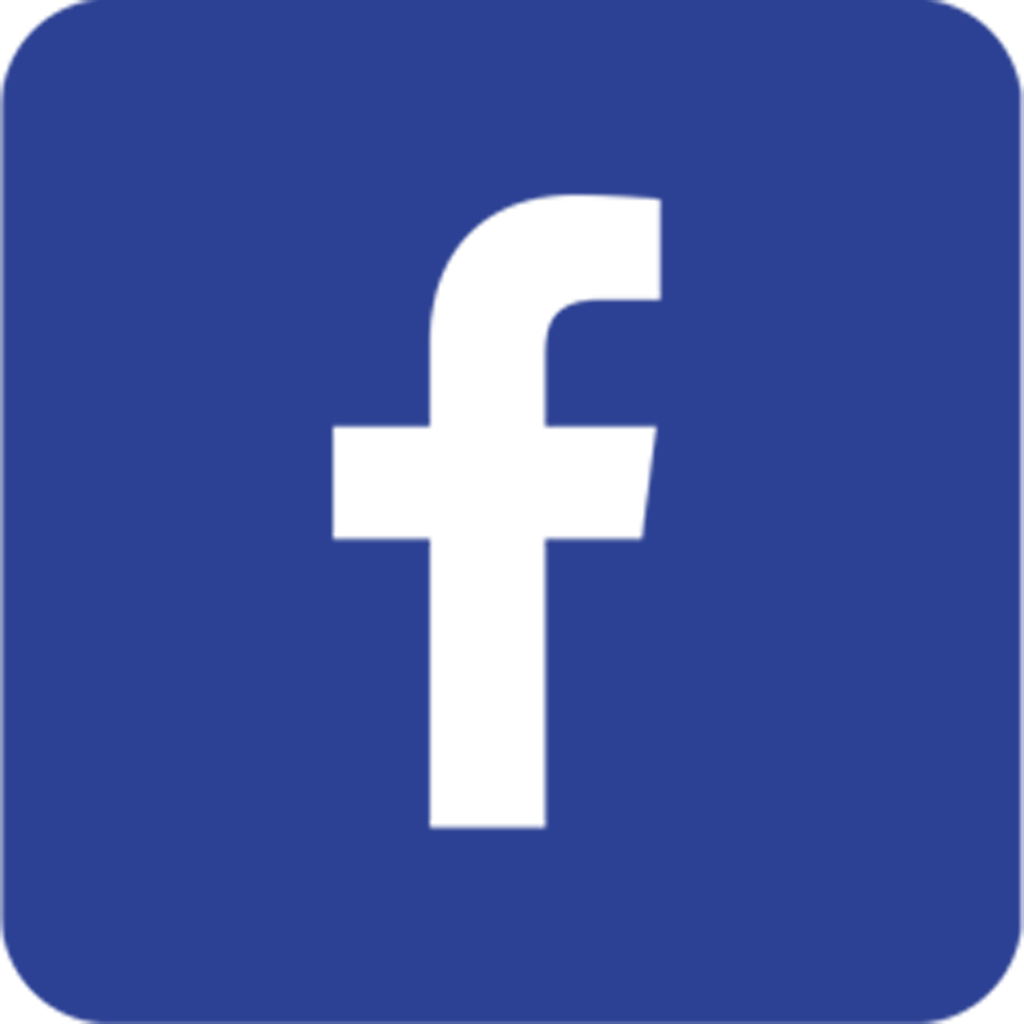 Logo facebook in het blauw