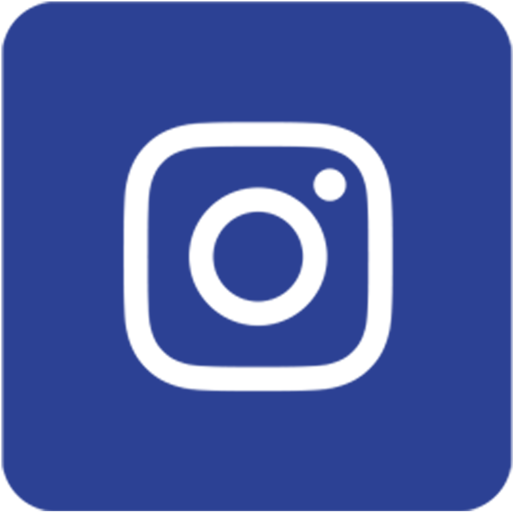 Logo instagram in het blauw